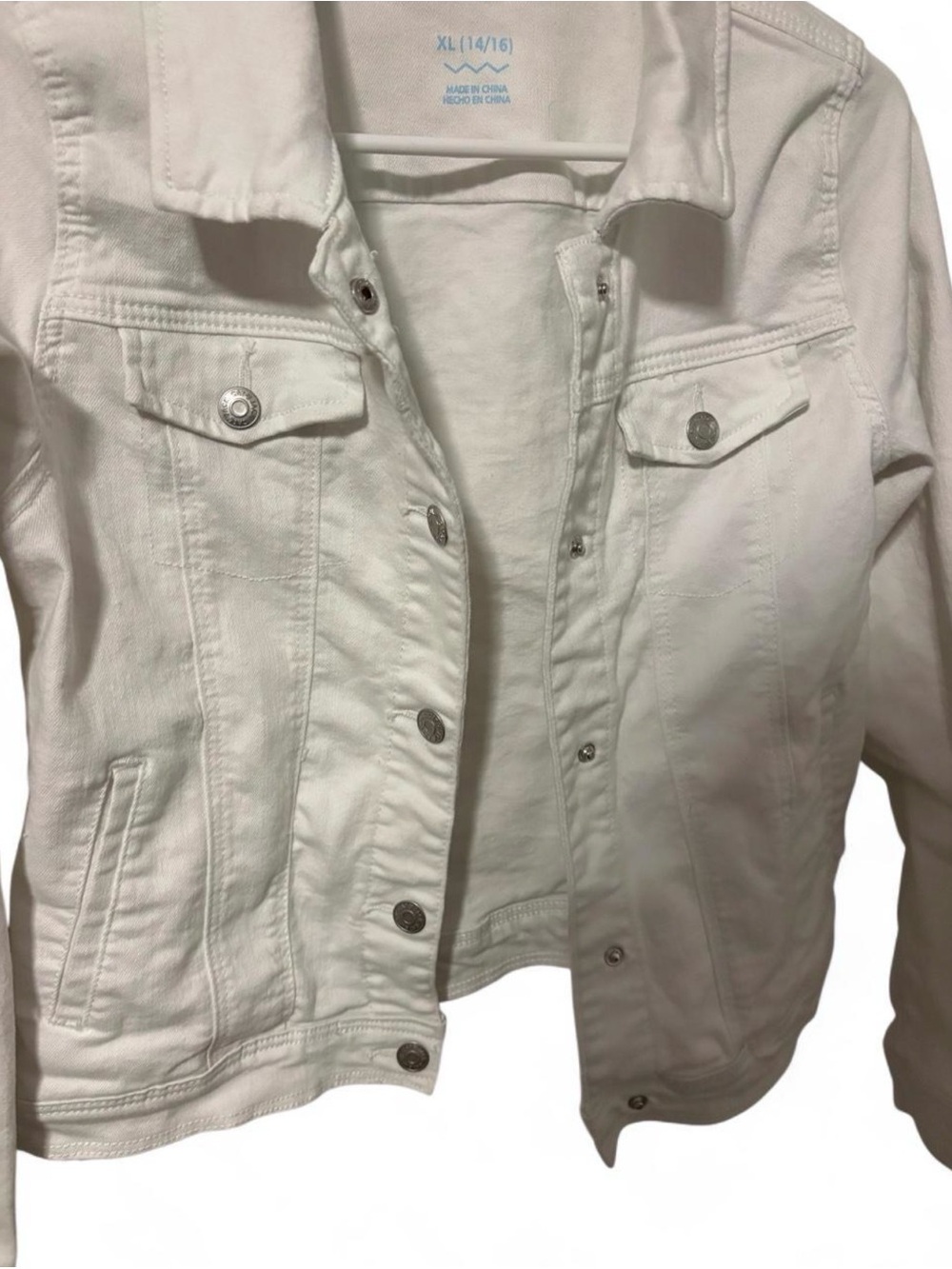 Cat & Jack White Jean Jacket - Picture 3 of 6